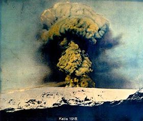 Извержение вулкана Катла в 1918 г.