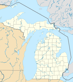 Map showing the location of Negwegon State Park