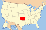 Оклахома на карте США