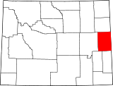 Map of Wyoming highlighting Niobrara County.svg