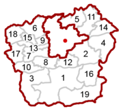 Клагенфурт (округ) на карте