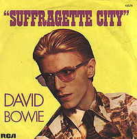 Обложка сингла «Suffragette City» (Дэвида Боуи, 1976)