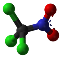 Хлорпикрин: вид молекулы