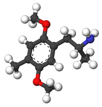 2,5-диметокси-4-метиламфетамин: вид молекулы