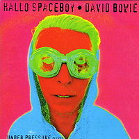 Обложка сингла «Hallo Spaceboy» (Дэвид Боуи, 1996)