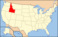 округ Айдахо, карта
