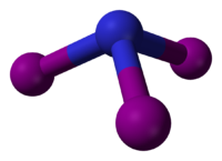 Нитрид трииода: вид молекулы