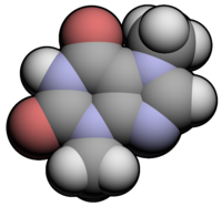 Теобромин: вид молекулы