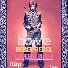 Обложка сингла «Rebel Rebel» (Дэвида Боуи, 1974)