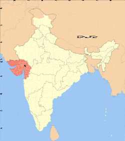 Гандинагар на карте