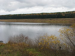 Река Ижма возле села Усть-Ухта