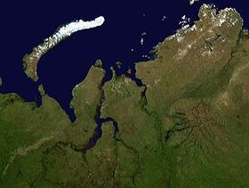 север России из космоса
