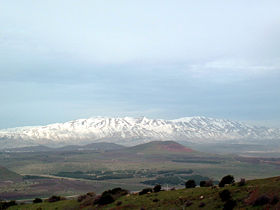 Израильская вершина горы Хермон(вид с горы Бенталь)