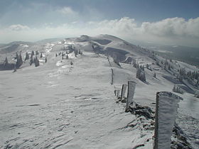 Вершина Мон-Тандра, вид с юго-запада.