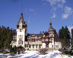 Замок Пелеш зимой