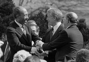 При подписании мирного договора, 1979 год